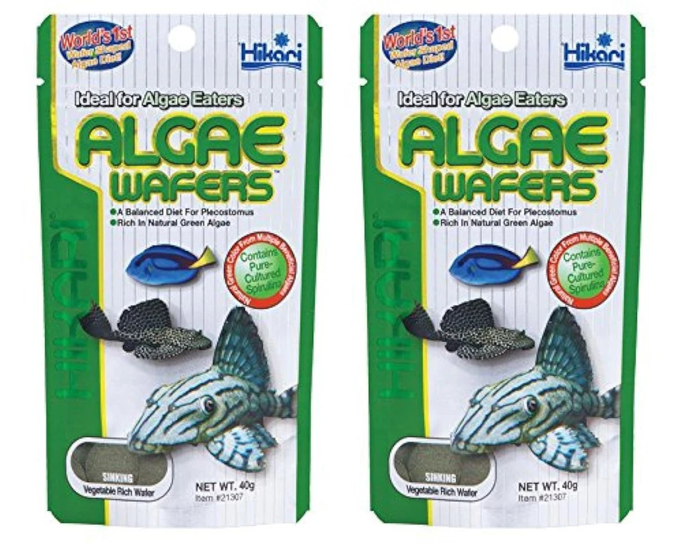Hikari Tropical Algae Wafers Fish Food for Plecostomus 2.82 Ounces Pack of 1