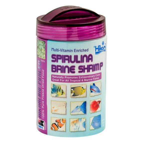 Hikari USA Bio-Pure Spirulina Brine Shrimp Freeze Dried Fish Food 0.42 oz
