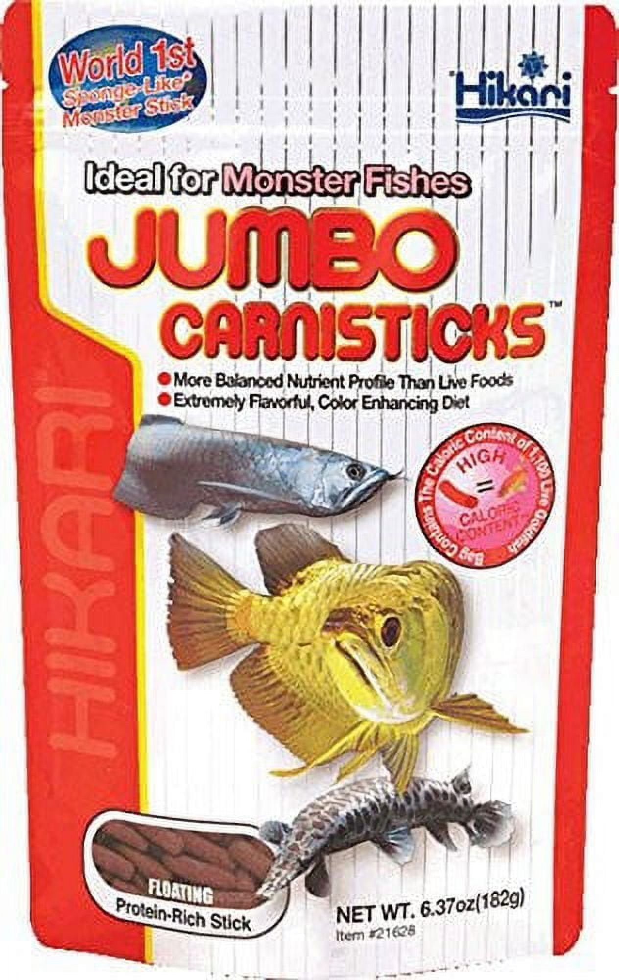 Hikari Jumbo Carnisticks Floating Fish Food, 6.37 Oz