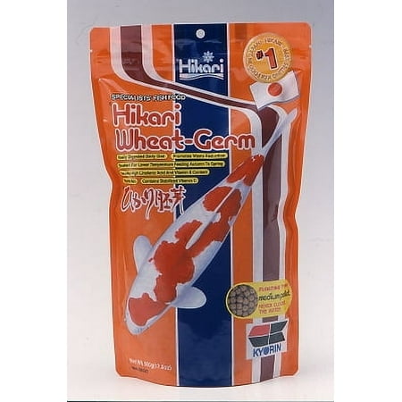 Hikari USA Wheat-Germ Floating Pellet Fish Food for Koi, Goldfish and Other Pond Fishes, 17.6 oz, MD