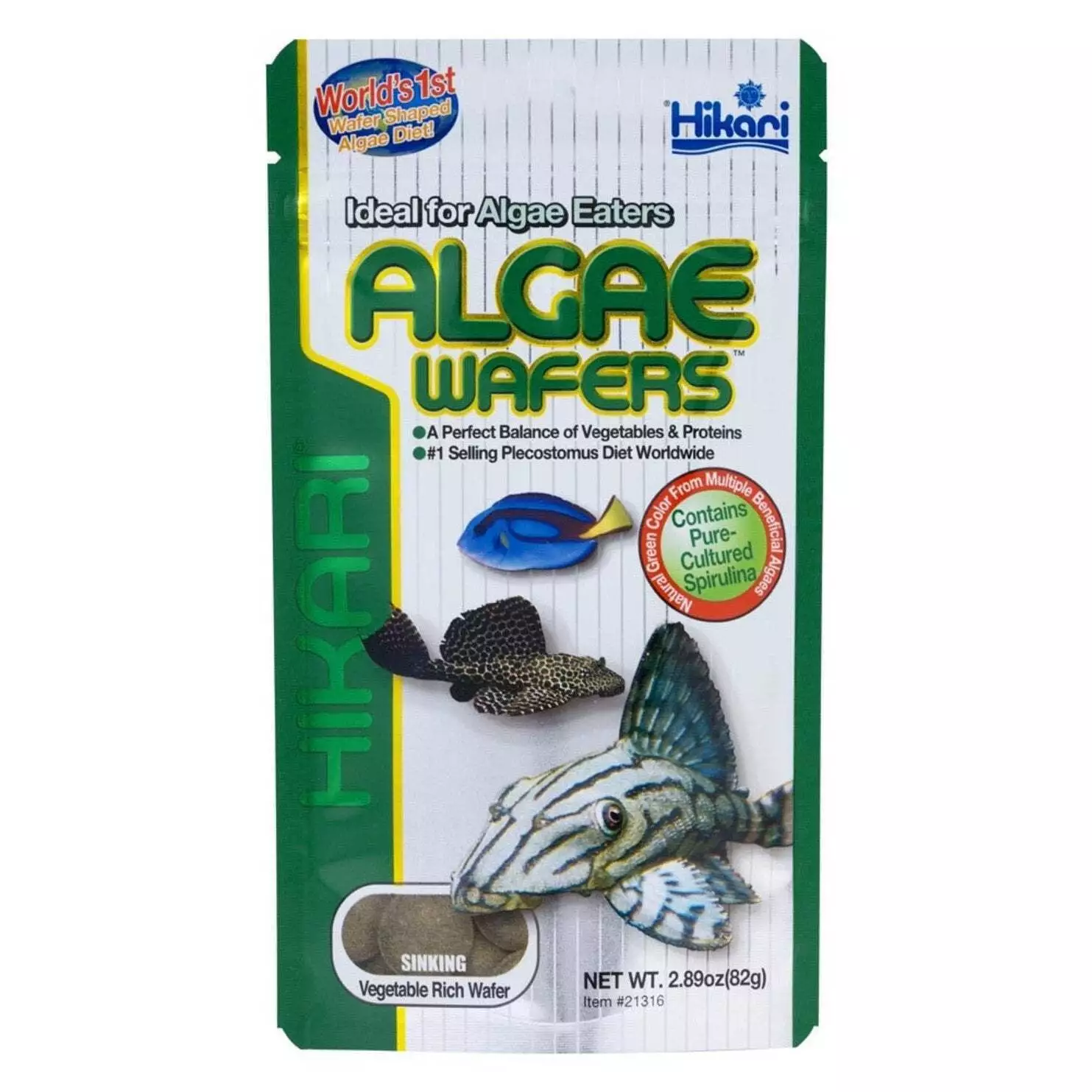 Hikari Usa Algae Wafers Rapidly Sinking Wafer Fish Food 1Ea/2.89 Oz