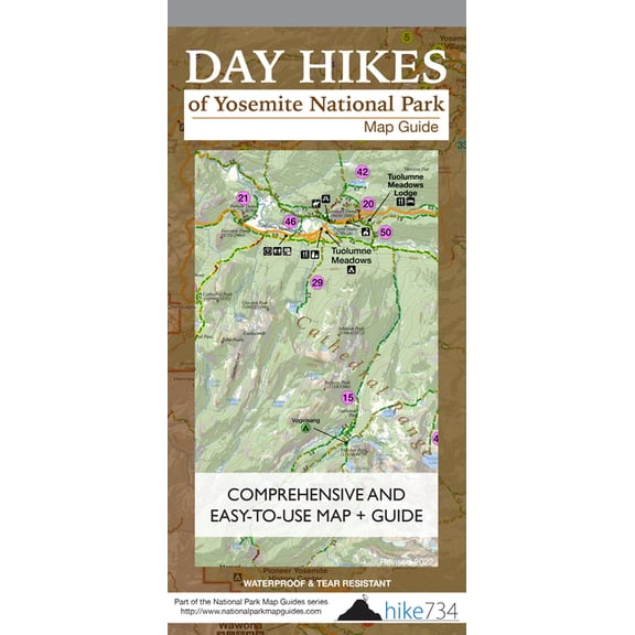 Day Hikes of Yosemite National Park: Map Guide, (Paperback)