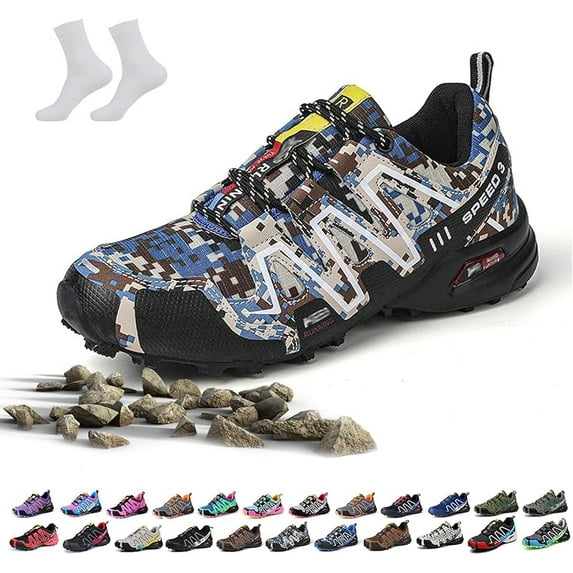 Hike Balance Shoes for Men Women, Hike Balance Orthopedic Walking Shoes, Outdoor Breathable Lightweight Non-Slip Comfort Slip-On Oorthopedic Hiking Sneakers