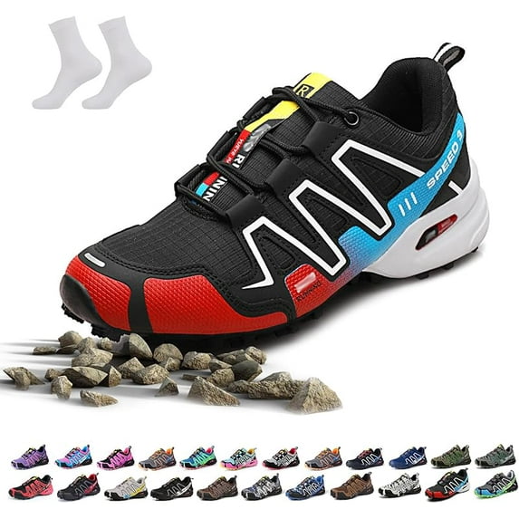 Hike Balance Shoes for Men Women, Hike Balance Orthopedic Walking Shoes, Outdoor Breathable Lightweight Non-Slip Comfort Slip-On Oorthopedic Hiking Sneakers