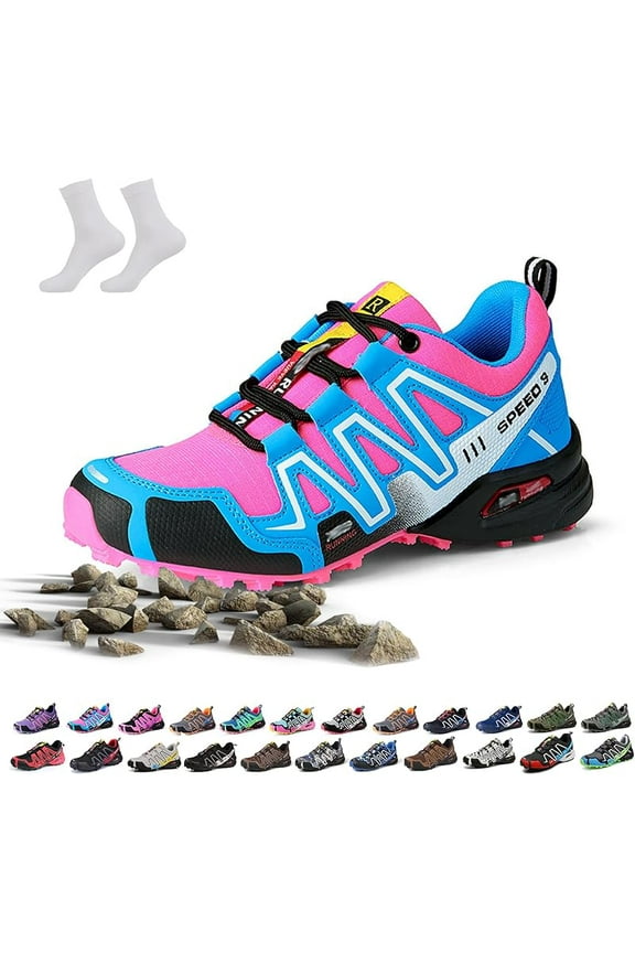 Hike Balance Shoes for Men Women, Hike Balance Orthopedic Walking Shoes, Outdoor Breathable Lightweight Non-Slip Comfort Slip-On Oorthopedic Hiking Sneakers