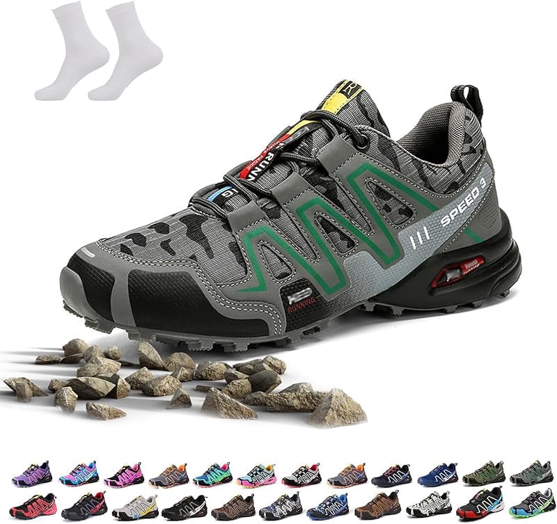 Hike Balance Shoes for Men Women, Hike Balance Orthopedic Walking Shoes, Outdoor Breathable Lightweight Non-Slip Comfort Slip-On Oorthopedic Hiking Sneakers