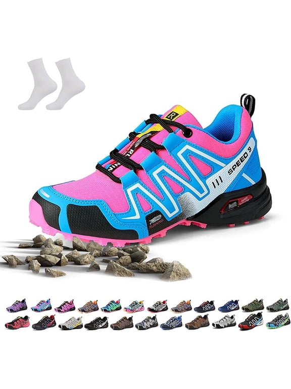 Hike Balance Shoes for Men Women, Hike Balance Orthopedic Walking Shoes, Outdoor Breathable Lightweight Non-Slip Comfort Slip-On Oorthopedic Hiking Sneakers