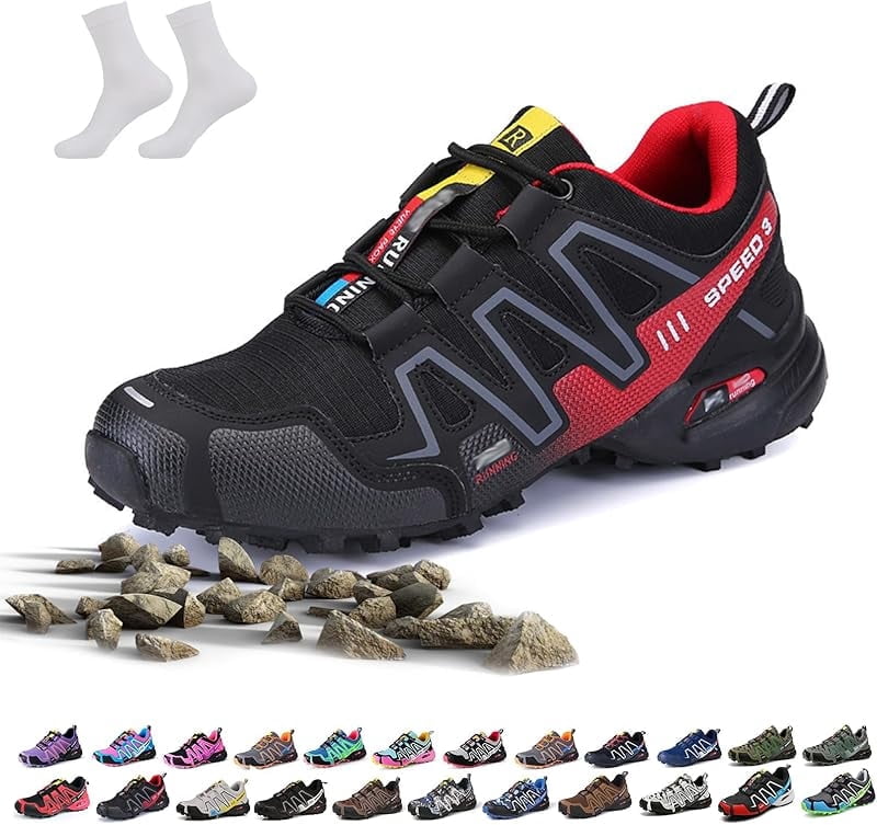 Hike Balance Shoes for Men Women, Hike Balance Orthopedic Walking Shoes, Outdoor Breathable Lightweight Non-Slip Comfort Slip-On Oorthopedic Hiking Sneakers