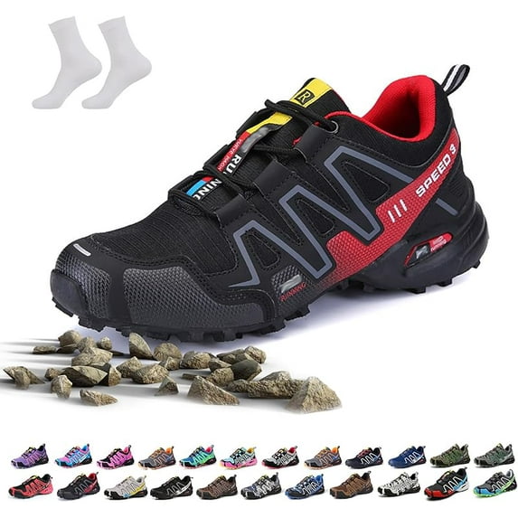 Hike Balance Shoes for Men Women, Hike Balance Orthopedic Walking Shoes, Outdoor Breathable Lightweight Non-Slip Comfort Slip-On Oorthopedic Hiking Sneakers