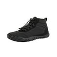thumbnail image 1 of Hike Barefoot Footwear Womens Mens Winter Barefoot Boots Wide Toe Snow Shoes Footwear for Women Men, Non-Slip Warm Fur Lined Athletic Ankle Boots Hiking Walking Outdoor Sneakers Black Women Sandal, 1 of 9