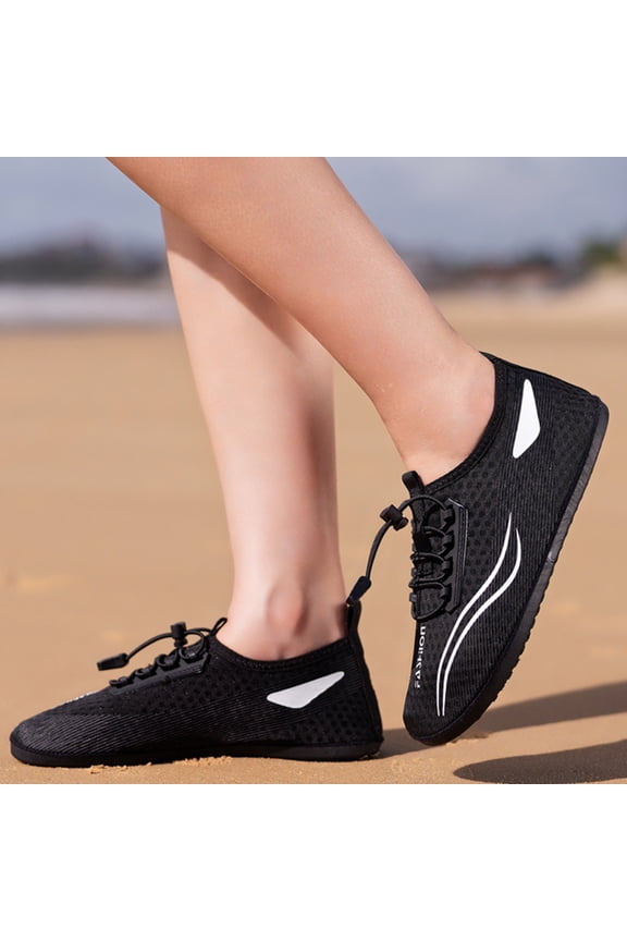 Hike Barefoot Shoes for Women Slip-On Wide Toe Box Barefoot Sneakers Lightweight Flexible Non-Slip Walking Running Hiking Shoes Breathable Mesh Outdoor Trail Water Shoes,White 36