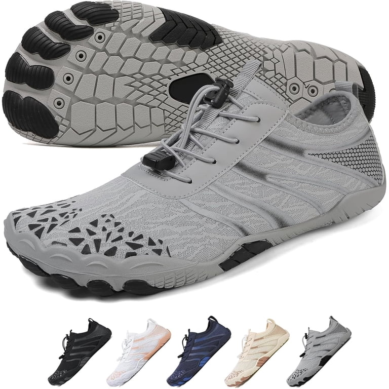 HIKE Barefoot Sandals Men\'s 7/Women\'s 9 Gray Sport Hiking Water Shoes Amazon.com | Hike Barefoot Water Shoes for Women Men  main image 2