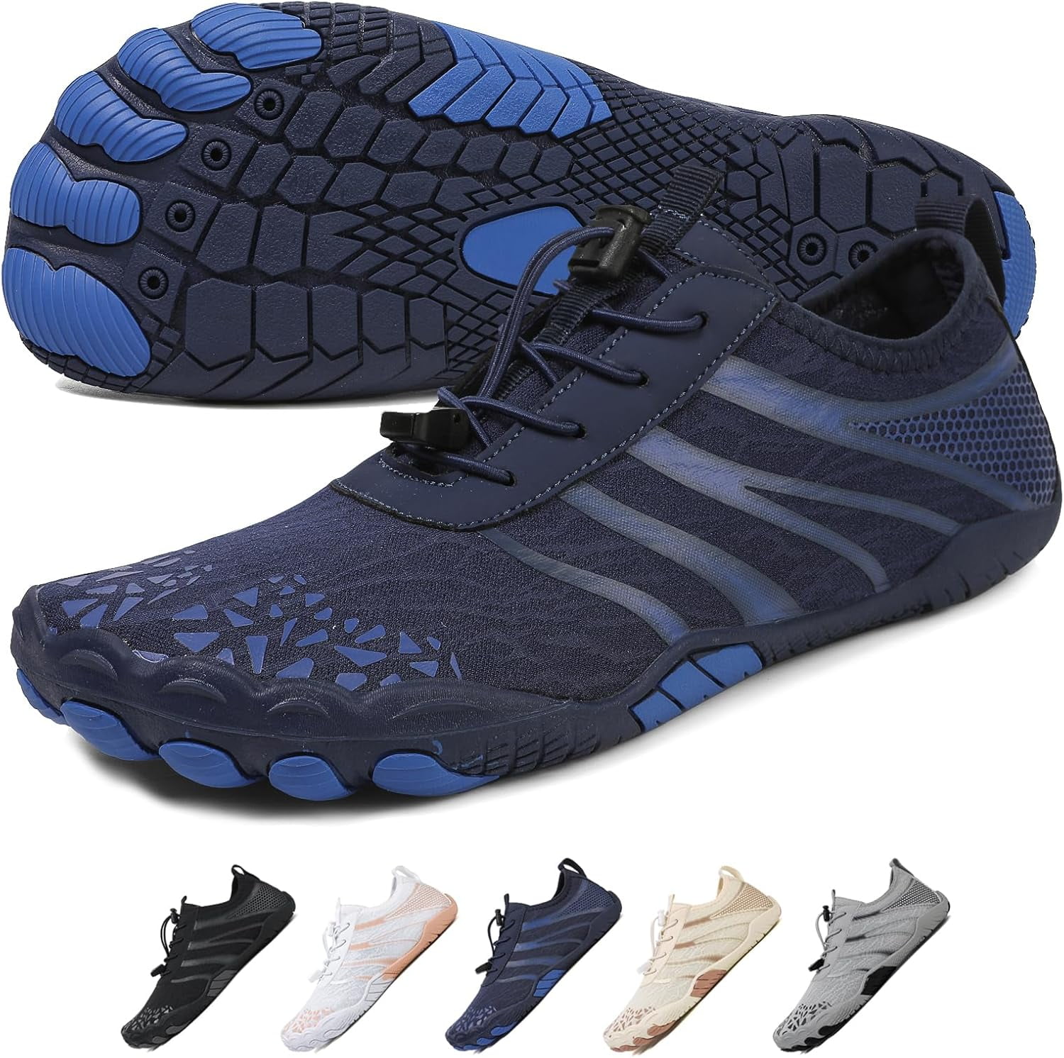 Hike Barefoot Shoes for Womens Men,Quick Dry Water Shoes,Beach Pool Aqua Swim Surf Hiking Walking Shoes,Non-Slip Athletic Footwear Wide Toe Water Shoes