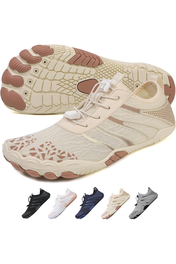 Hike Barefoot Shoes for Womens Men,Quick Dry Water Shoes,Beach Pool Aqua Swim Surf Hiking Walking Shoes,Non-Slip Athletic Footwear Wide Toe Water Shoes