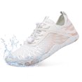 thumbnail image 1 of Hike Barefoot Shoes for Women Men Non-Slip & Breathable Athletic Footwear Wide Toe Water Shoes,Designed for Walking,Running&Swimming white 38, 1 of 5