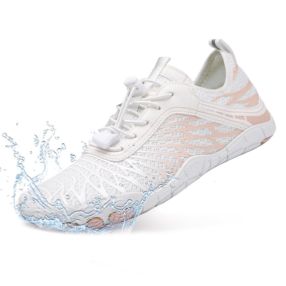 Hike Barefoot Shoes for Women Men Non-Slip & Breathable Athletic Footwear Wide Toe Water Shoes,Designed for Walking,Running&Swimming white 38