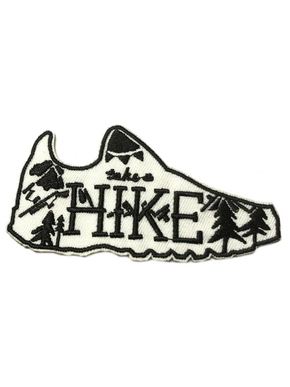 Hike Boot Cut Out Embroidered Patch Iron/Sew-On Applique Travel Souvenir