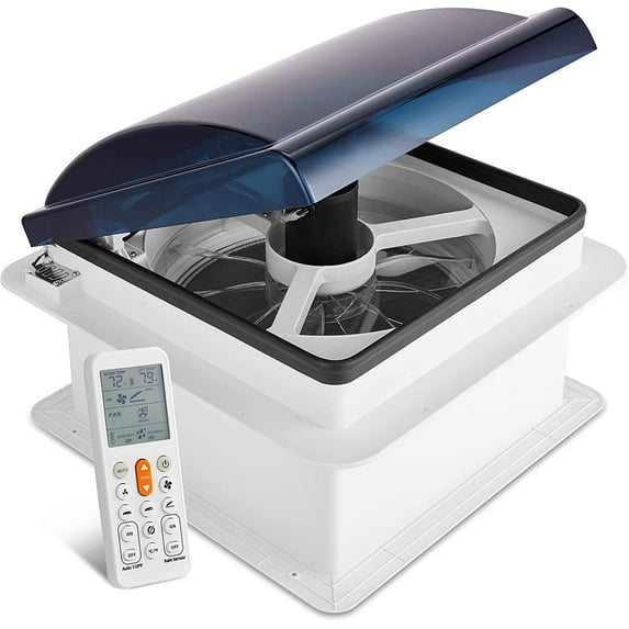 Hike Crew 14" RV Vent Fan, Adjustable, with Remote Control, 1-Piece