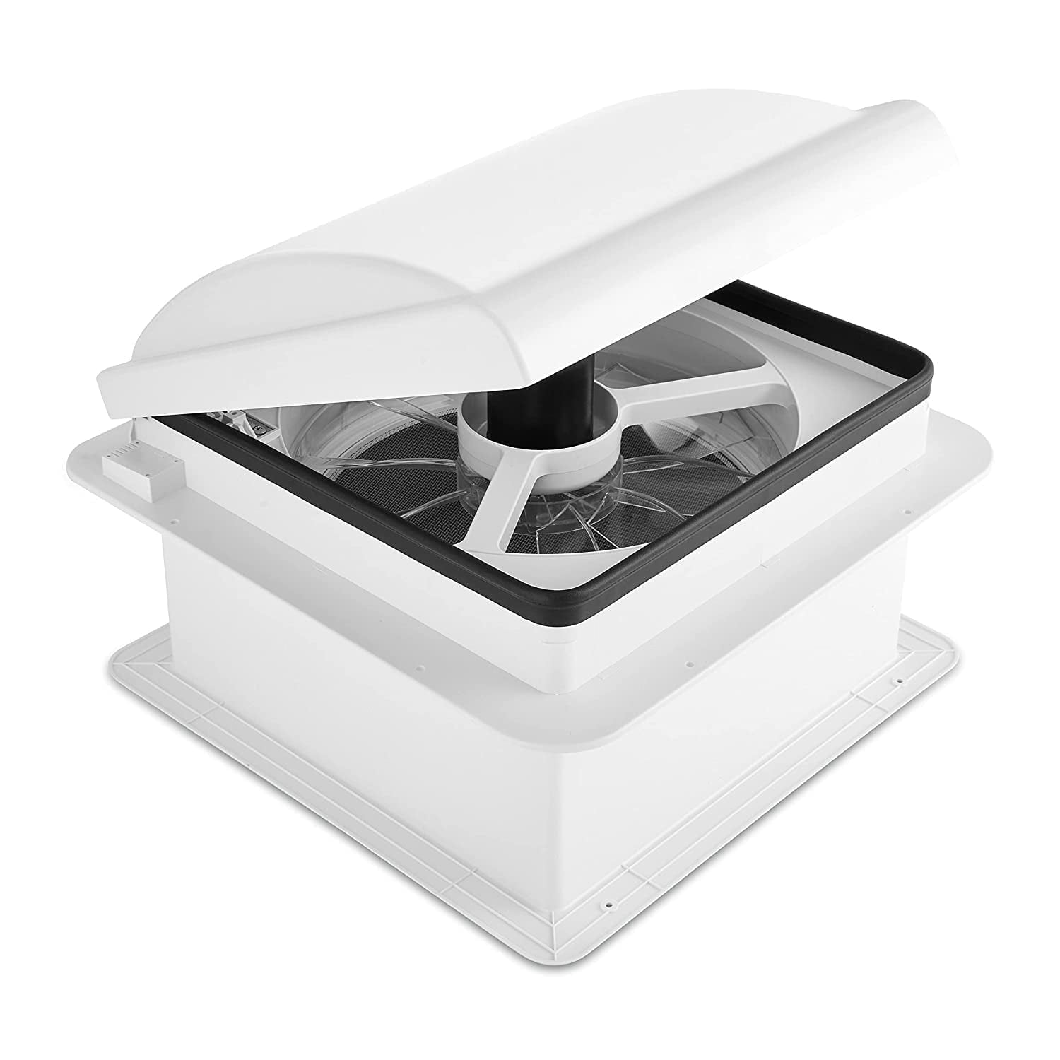 Hike Crew 14" RV Roof Vent Fan, Manual Open/Close, Intake & Exhaust