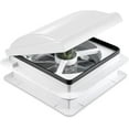 thumbnail image 1 of Hike Crew 14” RV Roof Vent Fan with Manual Ventilation, White Lid, Screws & Garnish, 1 of 7