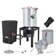 thumbnail image 1 of Hike Crew 15-Piece 50,000 BTU Outdoor Propane Turkey Fryer Kit with Igniter, 30qt & 10qt Pots & More, 1 of 7