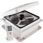 Hike Crew 16" RV Roof Vent Fan, Plastic, Adjustable, 1-Pack