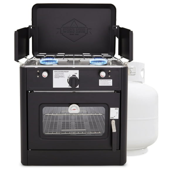 Hike Crew 2-in-1 Gas Camping Portable Propane Stove & Oven with Grill