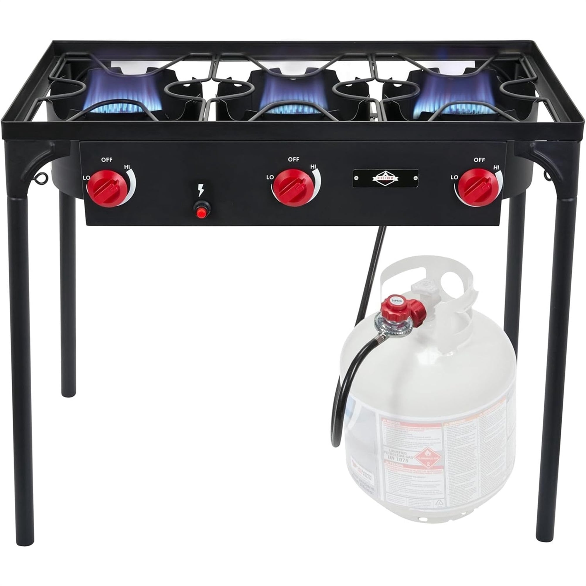 Hike Crew 225,000 BTU Propane Camping Stove with Auto Ignition