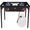 thumbnail image 1 of Hike Crew 150,000 BTU Gas Camping Stove - Portable Outdoor Cooking Equipment, 1 of 7