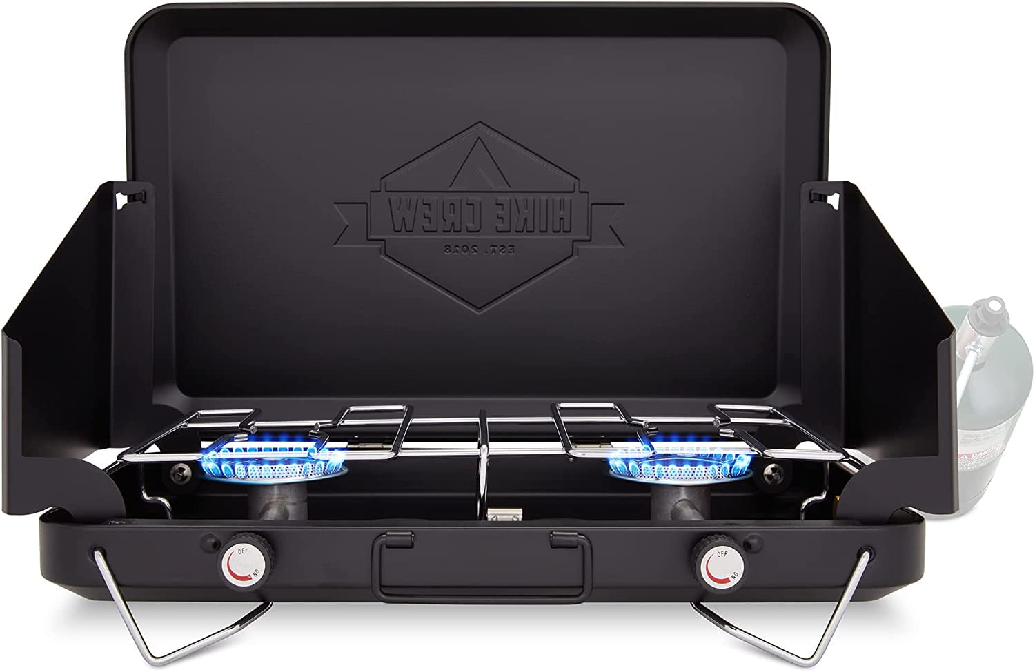 Hike Crew Dual Propane Burner Camping Stove, Portable Stove with