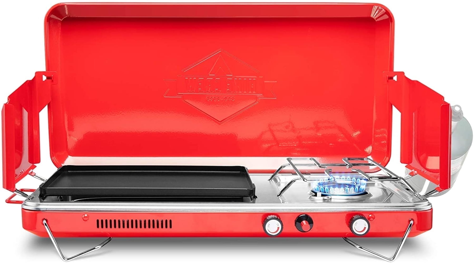 Hike Crew Propane Camping Stove 1-Burner Portable Outdoor Cooking