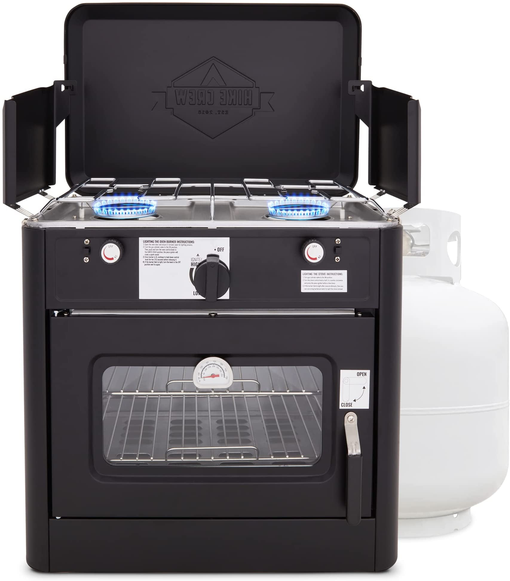White gas top backpacking stove