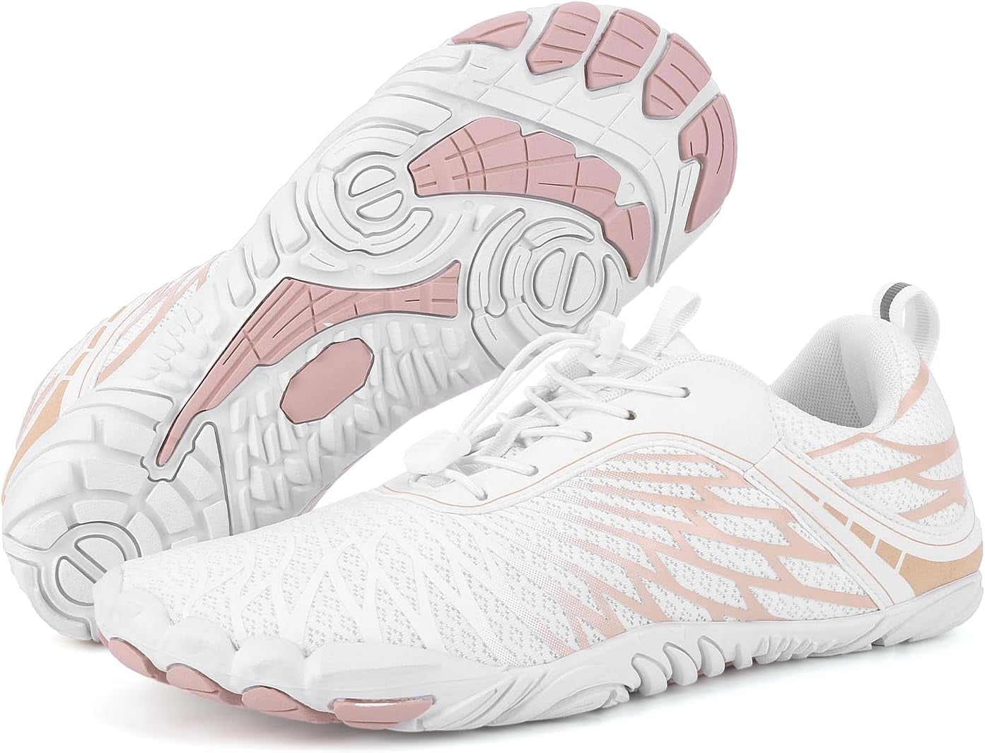 Hiking Shoes Barefoot Shoes for Autumn Winter, Upgraded Thickened Minimalist Barefoot Shoes Women Men Non-Slip & Wide Toe Zero Drop Athletic Hiking Trail Running Shoes