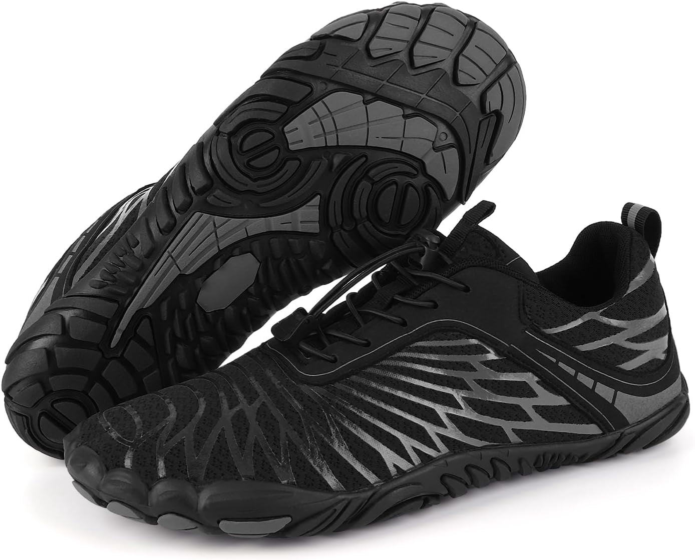 Hiking Shoes Barefoot Shoes for Autumn Winter, Upgraded Thickened Minimalist Barefoot Shoes Women Men Non-Slip & Wide Toe Zero Drop Athletic Hiking Trail Running Shoes