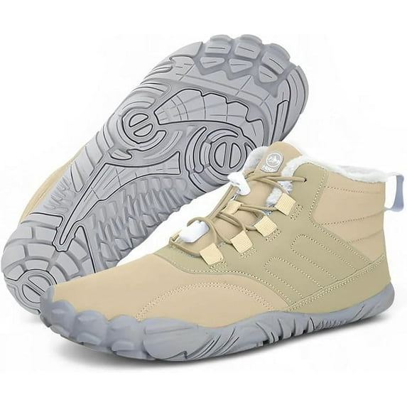 Hike Footwear Caspar Pro - Non-slip & waterproof winter barefoot shoes Walking, Hiking Boots For Women Men (Unisex)