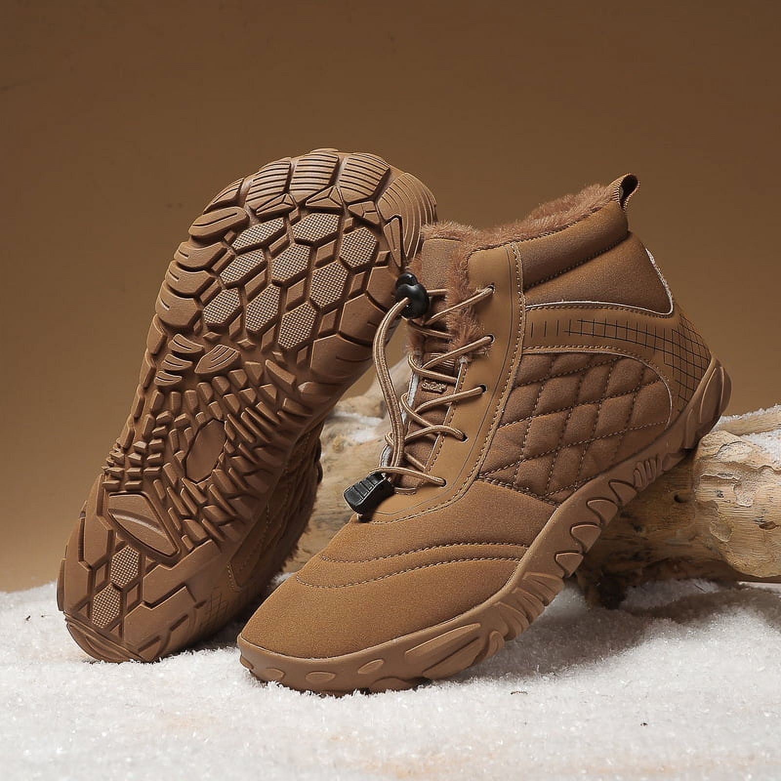 Hike Footwear New HF Azura - Ergonomic Supportive Winter Barefoot Boots,Wide Toe Box, Minimalist Zero Drop Sole, Splash Proof And Breathable Upper Material Unisex | Hiking Boots