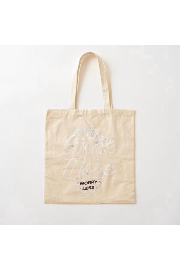 Hike More Style 001 Canvas Tote Bags, Reusable Shopping Bag