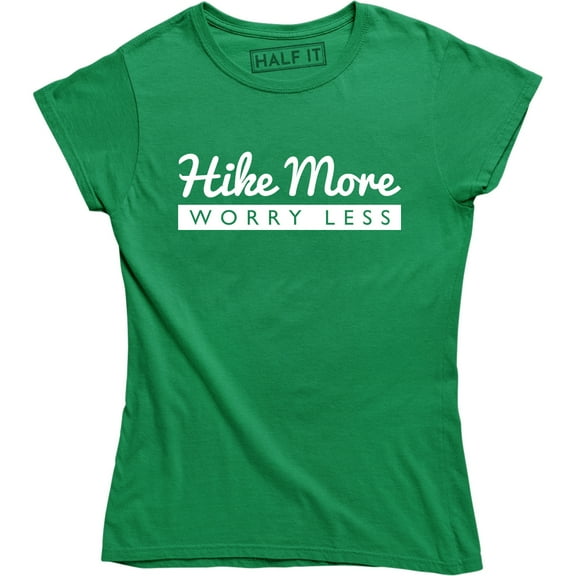 Hike More Worry Less Outdoors Camping Appalachian Trail T-Shirt