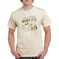 thumbnail image 1 of Hike More Worry Less T-Shirt Men -Smartprints Designs, Male Large, 1 of 4