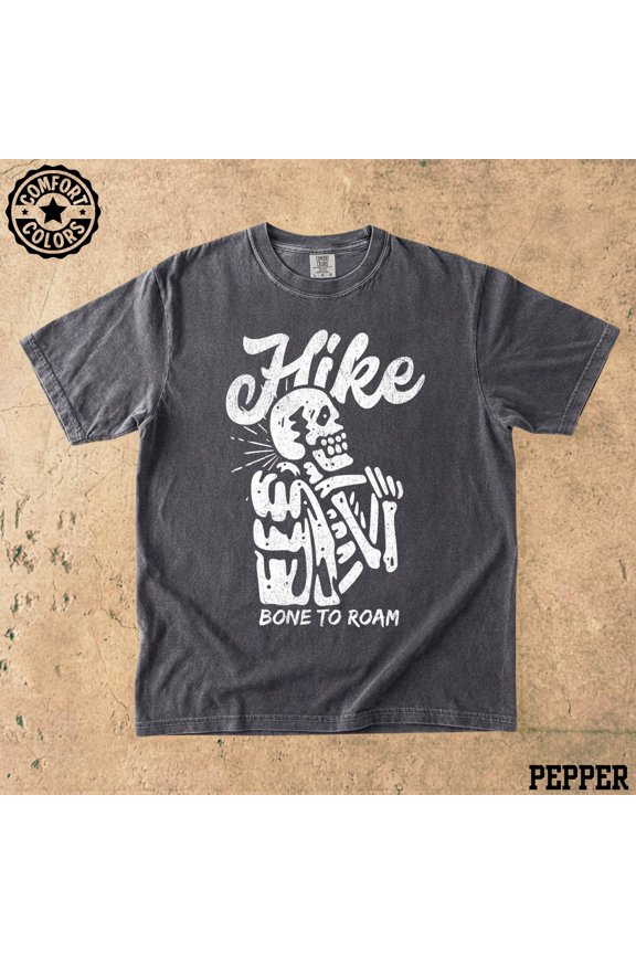 Hike Skeleton T-Shirt, Camping Tee, Outdoor Shirt, Backpacker Apparel, Nature Lover, Unisex T-Shirt
