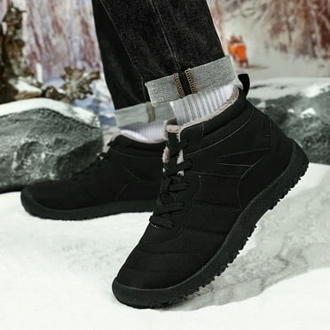 Hike Waterproof Footwear with Warm Lining for Winter Comfort and Non-Slip