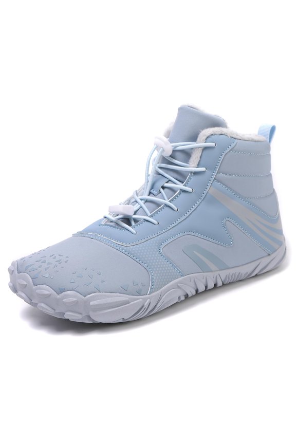Hike Winter Barefoot Shoes Women Men, Slip-On Walking Sneakers Footwear, Wide Toe Box Boots, Flat Heel, EVA Sole