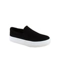 thumbnail image 1 of Hike Women's Flat Slip On Double Layer Foam Padded Cushion Sock Fashion Sneakers Shoes ( Black, 9 ), 1 of 2