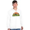 thumbnail image 1 of Hike with Bigfoot Retro Hiking Legend Unisex Fleece Graphic Zip Up Hoodie Brisco Brands 2X, 1 of 5