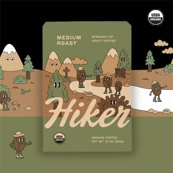 Hiker 537062 12 oz Bag Medium Roast Coffee