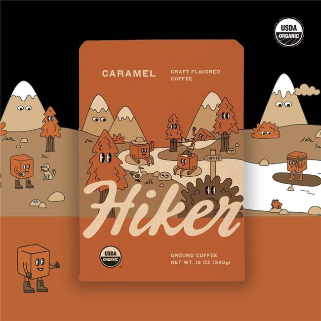 Hiker 537058 12 oz Bag Caramel Coffee