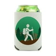 thumbnail image 1 of Hiker Hiking Symbol Mountain Nature Can Cooler - Drink Sleeve Hugger Collapsible Insulator - Beverage Insulated Holder, 1 of 3
