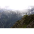 thumbnail image 1 of Hiker On Eagle Peak Promontory Admiralty Island Tongass National Forest Southeast Alaska Summer Poster Print, 1 of 2