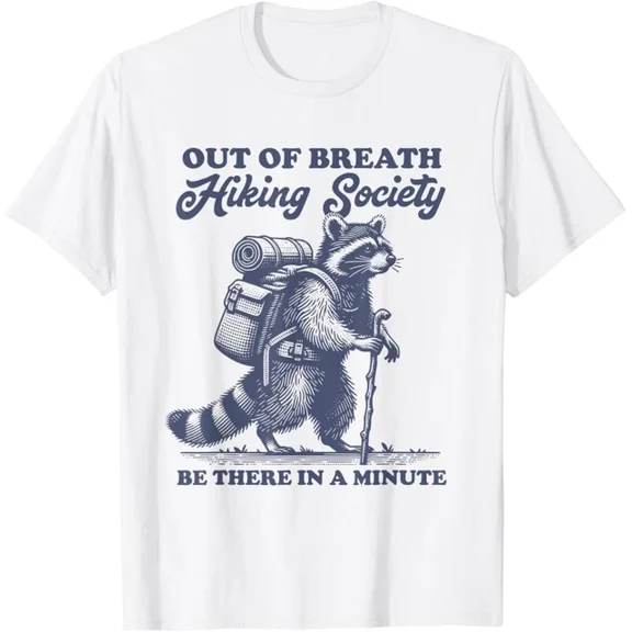 Hiker Out Of Breath Hiking Society Men Women Hiking T-Shirt Unisex S-5XL Hot Trending Shirt, Vintage Birthday Gift