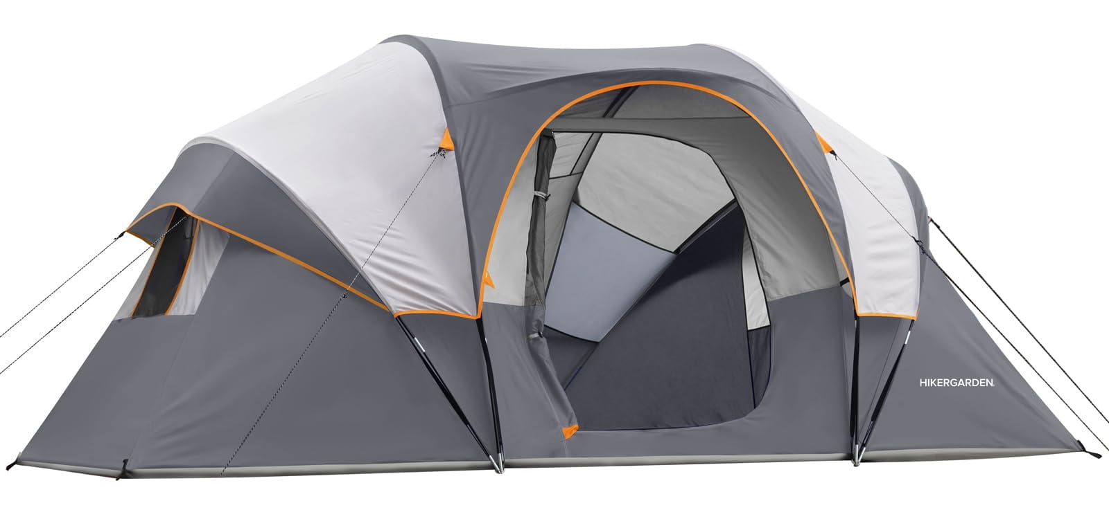 Hikergarden 10 Person Camping Tent - Portable Easy Set Up Family For Camp  Windproof Fabric Dome Outdoor Hiking Backpacking Traveling-14'x11'x74in(h)